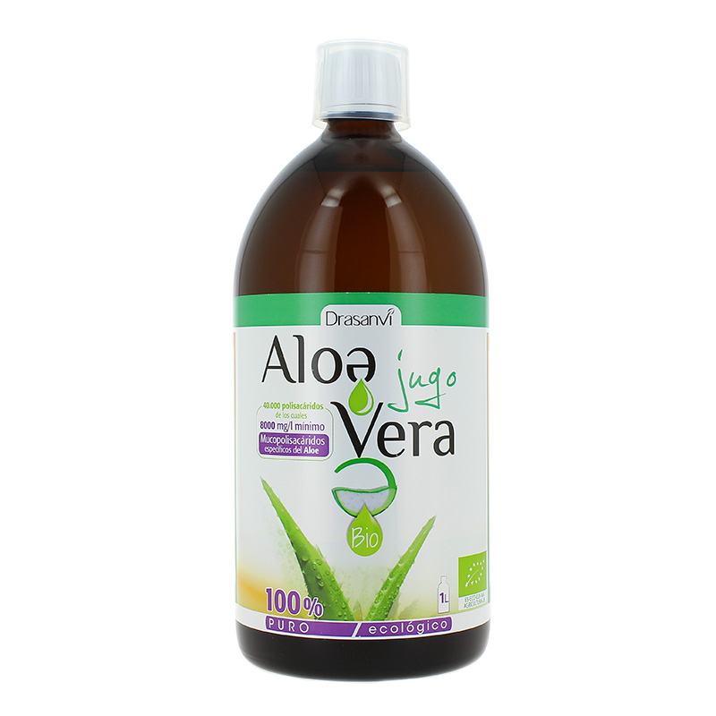 Jugo de Aloe Vera 100% natural procedente de agricultura biológica