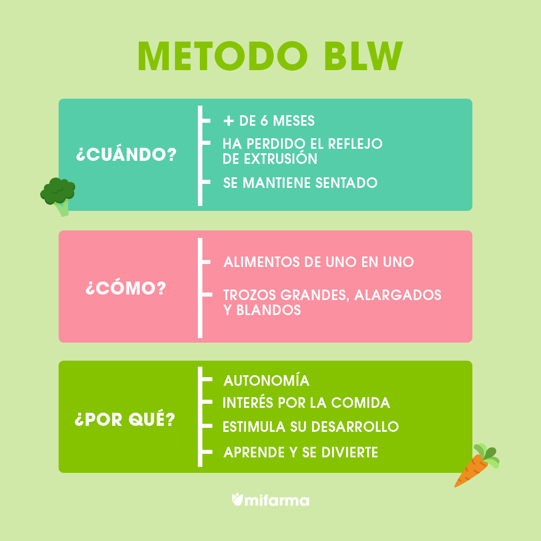 Método BLW: beneficios, recetas, alimentos