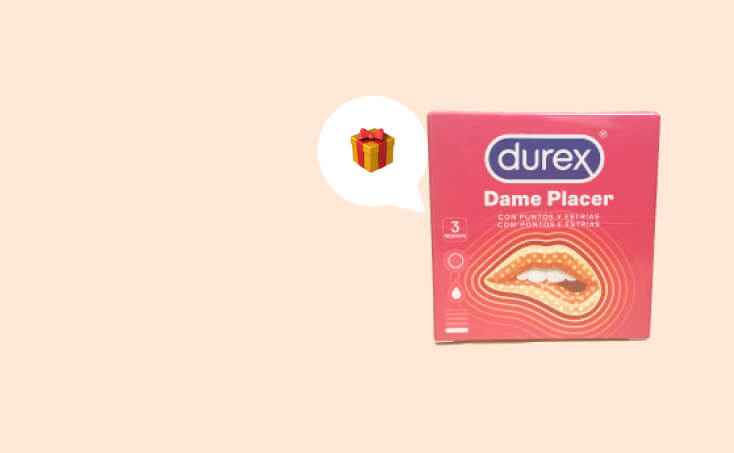 Preservativos Durex de regalo